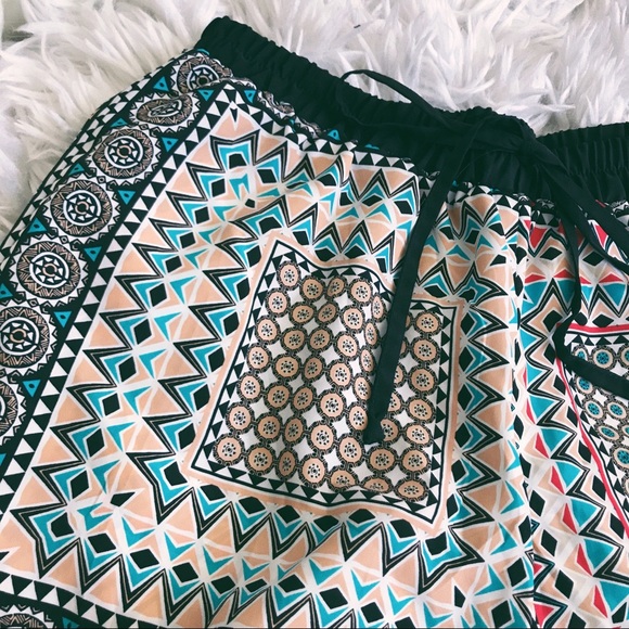 Aztec Printed Shorts - Picture 2 of 3